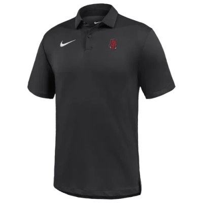 Nike Mens Arkansas Razorbacks Arkansas Primary Polo In Black