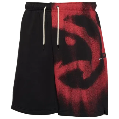 Nike Mens Atlanta Hawks Atlanta Hawks Basketball Icon Shorts In Black