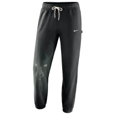 Nike Mens Milwaukee Bucks Bucks Basketball Icon Pants In Black