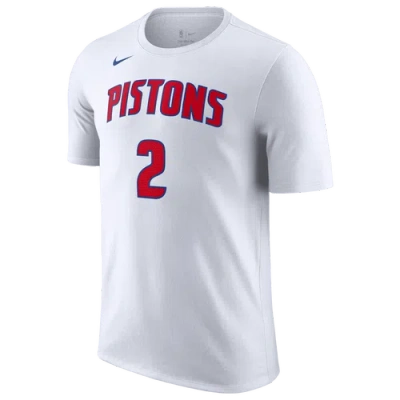 Nike Mens Cade Cunningham  Pistons Name And Number T-shirt In White
