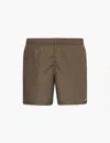 Nike Mens  Essential 5in Volley Drawstring Swim Shorts In Brown
