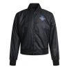 Nike Mens City Edition Courtside Brooklyn Nets Casual Tat Baseball Jacket Black