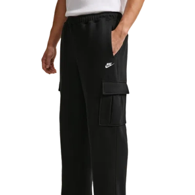 Nike Mens Club Bb Open-hem Cargo Pant In Black