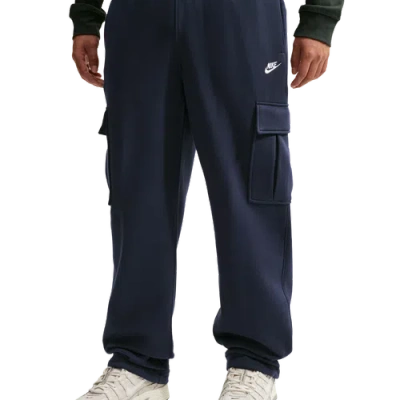 Nike Mens Club Bb Open-hem Cargo Pant In Blue