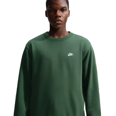 Nike Mens Club Crew In Green