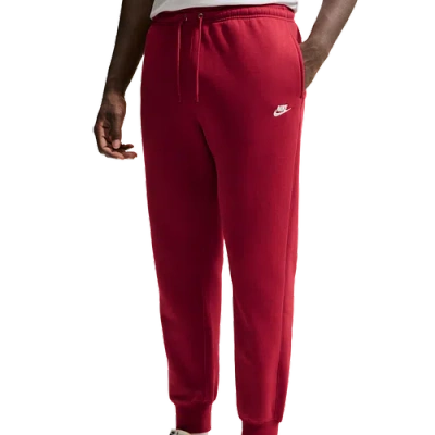 Nike Mens Club Joggers In Red