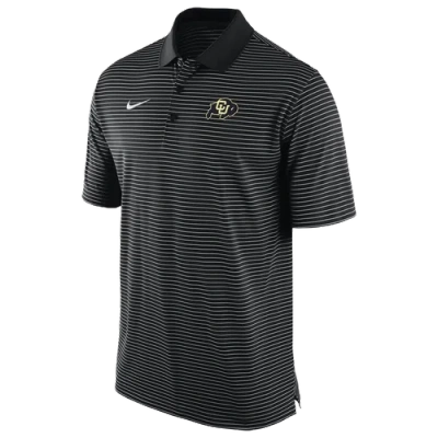 Nike Mens Colorado Buffaloes Colorado Dri-fit Polo In Black