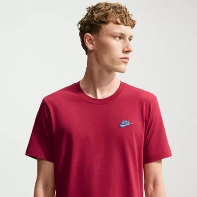 Nike Mens Crew Neck Short Sleeve Active Big And Tall T-shirt In Red