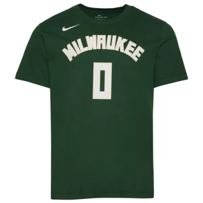 Nike Mens Damian Lillard  Bucks Name & Number T-shirt In Green