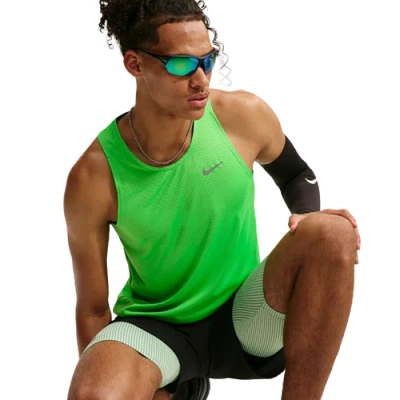 Nike Mens Dri-fit Adv Stride Tank In Green