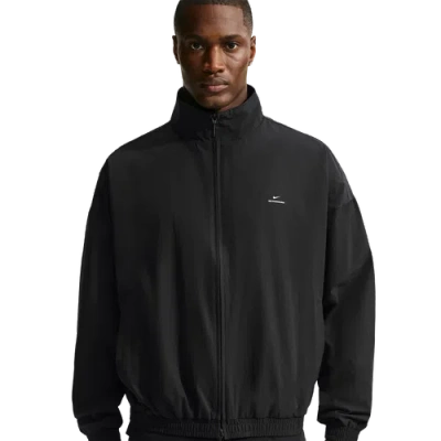 Nike Mens Dri-fit Standard Issue Game Woven Jacket In Black