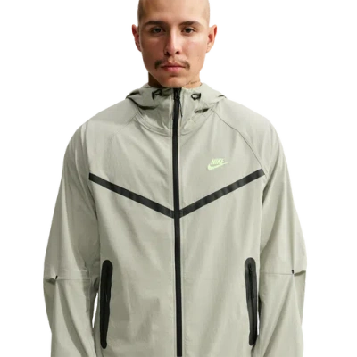 Nike Mens Drifit Tech Woven Windrunner Fz Jacket In Green