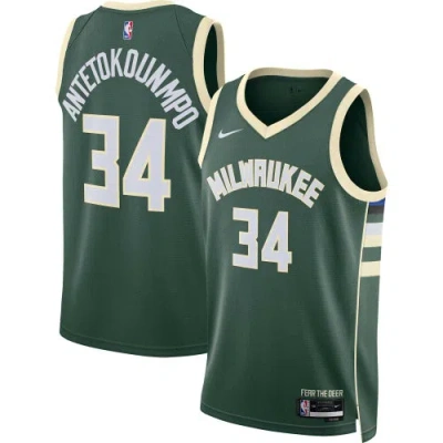 NIKE MENS GIANNIS ANTETOKOUNMPO NIKE BUCKS DRI-FIT NBA SWINGMAN JERSEY