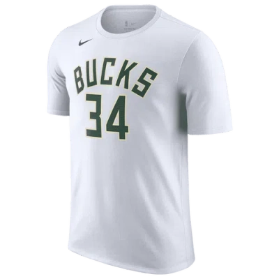 Nike Mens Giannis Antetokounmpo  Bucks Name & Number T-shirt In White