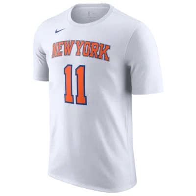 Nike Mens Jalen Brunson  Knicks Name & Number T-shirt In White