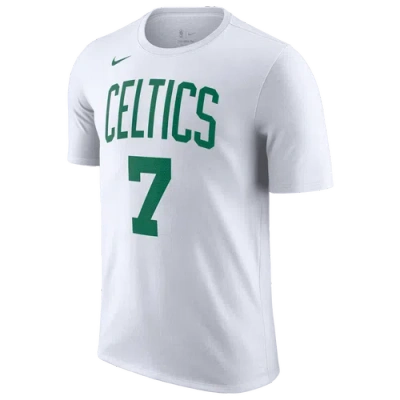 Nike Mens Jaylen Brown  Celtics Essential Name & Number T-shirt In Multi
