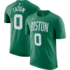 Nike Men's  Jayson Tatum Kelly Green Boston Celtics Icon 2022/23 Name And Number Performance T-shirt In White/kelly Green