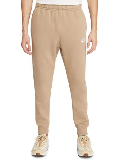 Nike Mens Jogger Solid Sweatpants In Neutral