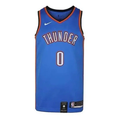 Nike Mens Nba Oklahoma City Thunder Russell Westbrook 0 Swingman Tank Blue