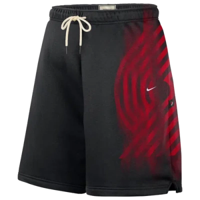 Nike Mens Nba Portland Trail Blazers Bball Icon Shorts In Black