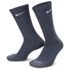 Nike Mens  3 Pack Dri-fit Plus Crew Socks In Blue Grey Heather/oatmeal Heather