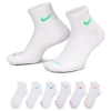 Nike Mens  6 Pack Dri-fit Plus Quarter Socks