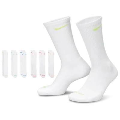 Nike Mens  6 Pack Everyday Plus Cushioned Socks