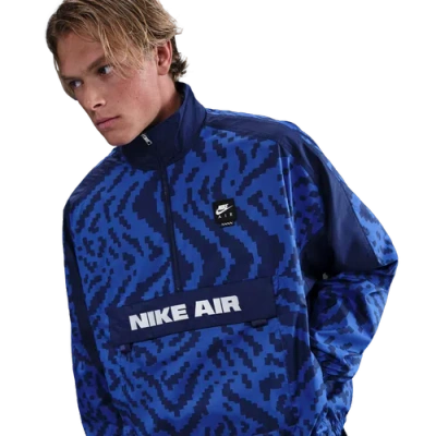 NIKE MENS NIKE AIR ALL OVER PRINT 1/2 ZIP JACKET
