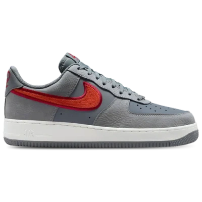 Nike Mens  Air Force 1 07 Lv8 Ess+ In Gray/crimson/orange