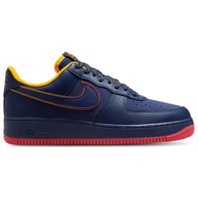 Nike Mens  Air Force 1 '07 Lv8 Na1 In Midnight Navy/blue Void/light Crimson