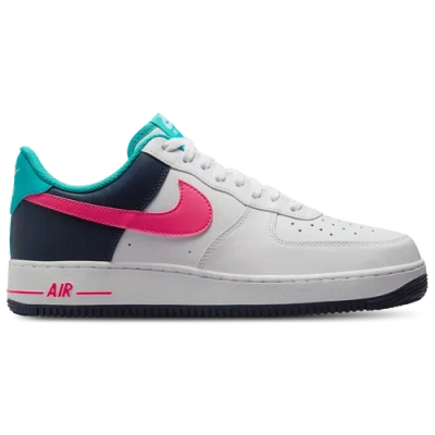 Nike Air Force 1 "90's Neon" Sneakers In White/pink/blue