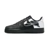 Nike Mens  Air Force 1 Low Retro Black/chrome_hf2885-001 In Multi