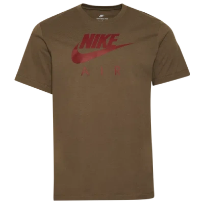 Nike Mens  Air Futura T-shirt In Team Red/medium Olive