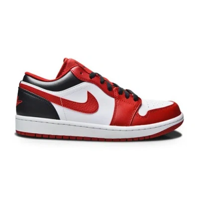Pre-owned Nike Mens  Air Jordan 1 Low "bulls" - 553558 163 - White Gym Red Black