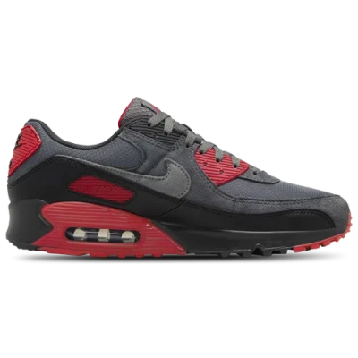Nike Air Max 90 Smoke Grey Fire Red In Gray