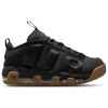 Nike Air More Uptempo Low In Black/black/gum Medium Brown