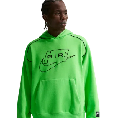 Nike Men's Air Fleece Pullover Hoodie In Green
