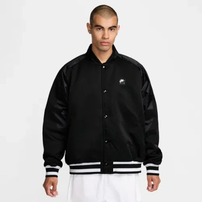 Nike Mens  Air Varsity Jacket In Black/white