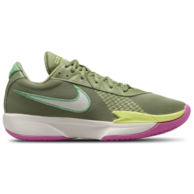 Nike Mens  Air Zoom G.t. Cut Academy In Sail/olive Green/spring Green