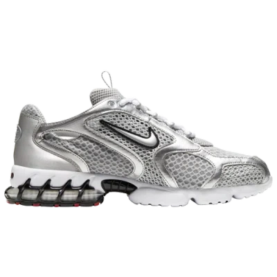 Nike Mens  Air Zoom Spiridon Cage 2 Trk3 In Metallic Silver/light Smoke