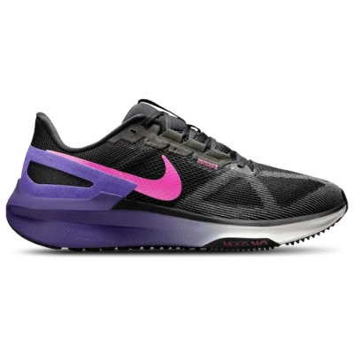 Nike Mens  Air Zoom Structure 25 In Black/fuchsia/anthracite