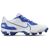 Nike Men's Alpha Huarache 4 Keystone Baseball Cleats In White/hyper Royal