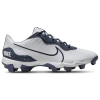 Nike Men's Alpha Huarache 4 Keystone Baseball Cleats In White/midnight Navy
