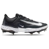 Nike Men's Alpha Huarache Elite 4 Low Baseball Cleats In Black/white/dk Smoke Grey