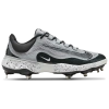 Nike Men's Alpha Huarache Elite 4 Low Baseball Cleats In Dk Smoke Grey/wolf Grey/white
