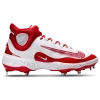 Nike Men's Alpha Huarache Elite 4 Low Baseball Cleats In University Red/white