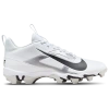 Nike Men's Alpha Menace 4 Shark Football Cleats In White/black/metallic Silver