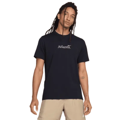 Nike Mens  Atlanta Short Sleeve Crew T-shirt In Blue