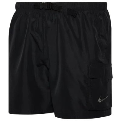 Nike Mens  Cargo 5" Volley Shorts In White/black
