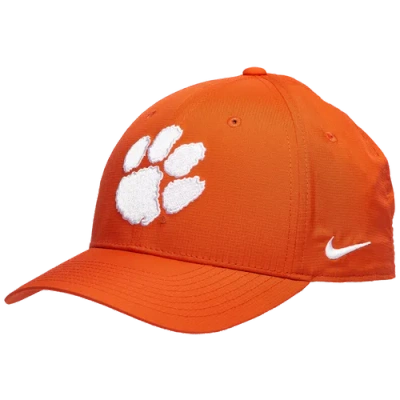Nike Mens  Clemson Club Precurve Adjustable Cap In Red